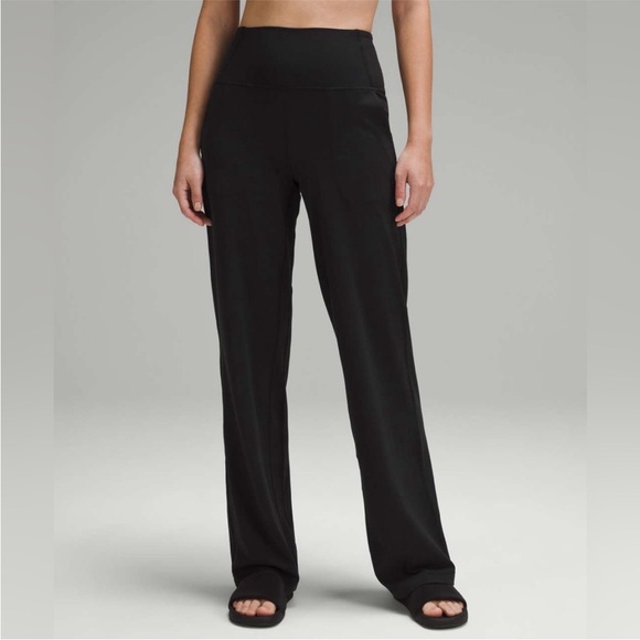 Lululemon Align Wide Leg High-Rise Pants Black Size 6 - Picture 2 of 11